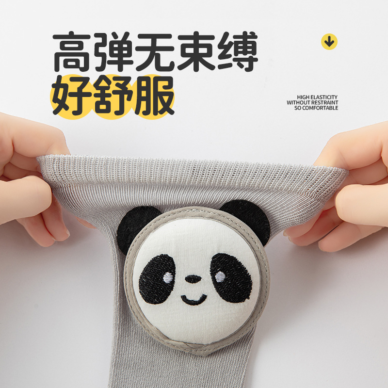 护膝宝宝长筒袜过膝爬行袜秋冬季婴儿长袜不勒学步地板加厚防滑袜 - 图2