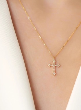 韩国LovisDames满钻十字架项链