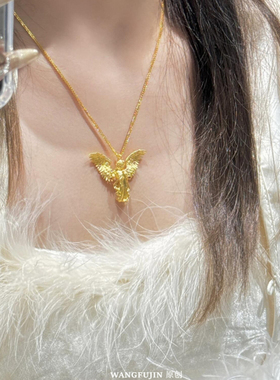 爱河守望小天使项链纯银