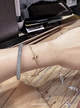 佛罗伦萨鸢尾花满钻手链