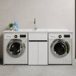 Honeycomb Aluminum Double Washing Machine Cabinet Companion Washing and Drying Cover Customization