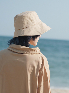 渔夫帽休闲男女不对称宽檐和纸