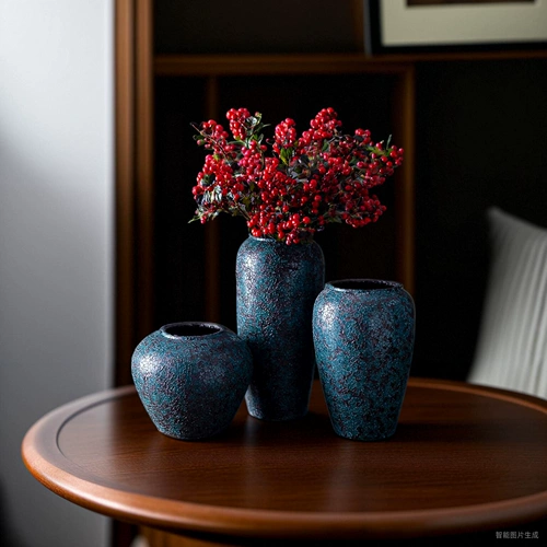 Керамический японский декор для гостиной для домашнего использования, креативная ретро глина