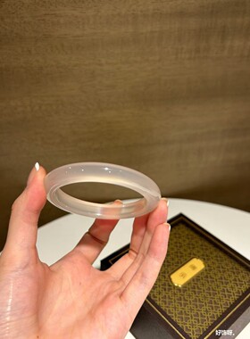 2026白月光玛瑙手镯高冰手镯天然玉髓马料荔枝冻手镯透玉髓手环送