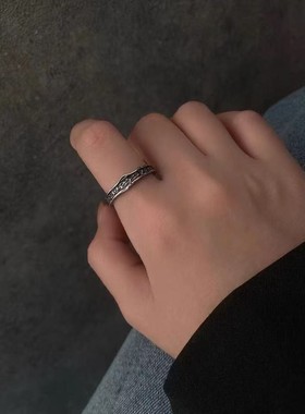 2026《深渊》南风歌设计戒指男女情侣爱情小众设计感指环开口可调