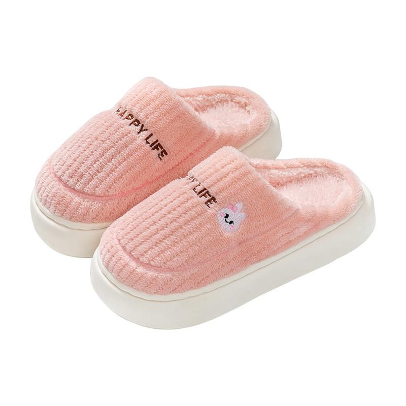 棉拖鞋女士冬季2024新款情侣室内家居防滑毛绒保暖男拖鞋秋冬厚底 - 图3