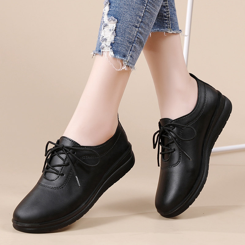 老北京布鞋女妈妈鞋秋软底舒适中老年皮鞋女士平底防滑休闲工作鞋,淘宝优惠券,粉丝福利购,淘宝优惠卷