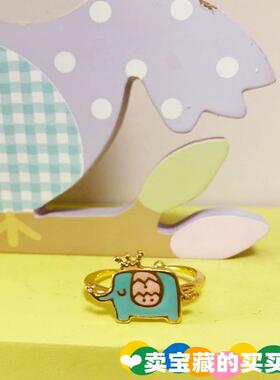 现货 泰国清迈小众设计师Fairy Tales童话开口吉象开口可调戒指环
