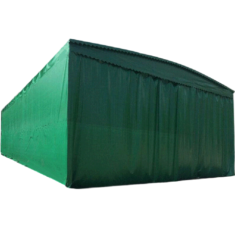 大型移动推拉雨棚户外防雨收缩棚子遮阳棚伸缩大棚排档帐篷停车棚 - 图3