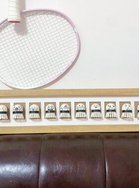羽毛球收纳相框手工diy制