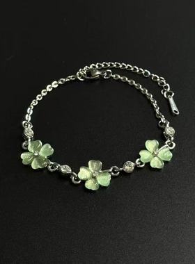 「幸运萌芽」韩系小清新绿色手链