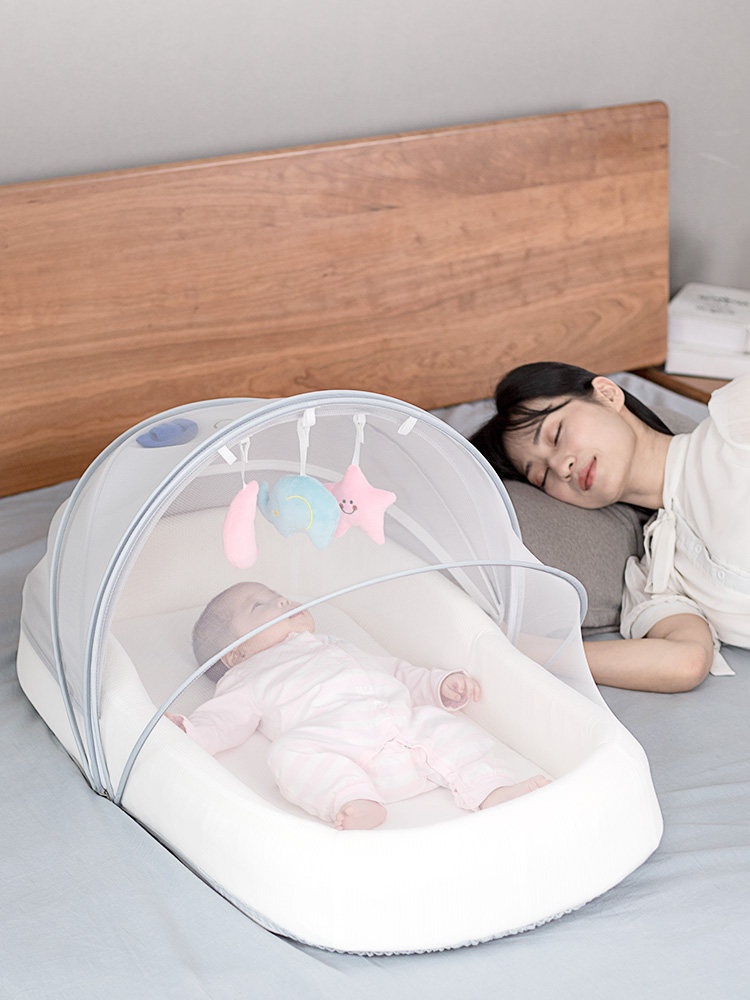 便携式宝宝新生儿防压可移动床中床 百樱婴儿床/儿童床