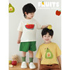 Youyou boys 2026 new short-sleeved round neck loose t-shirt summer trendy brand fruit print half-sleeved children's top