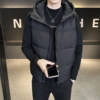 Duck down vest men's warm down jacket 2026 autumn and winter new hooded Korean style trendy outer vest vest