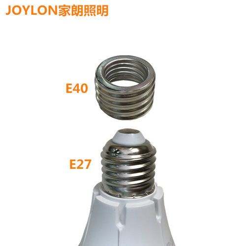 E40灯头E27转E40灯头转换灯头灯座灯头转换器镀镍耐高温灯头大头 - 图3