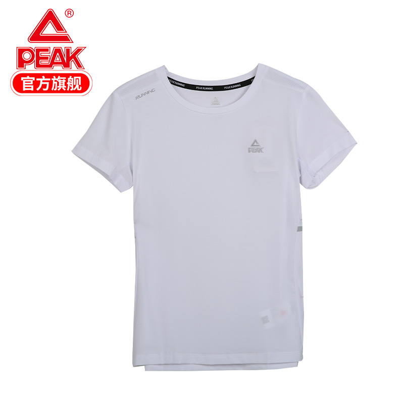 Peak Sports T-shirt Women's 2020 Spring New Women's Happy Run Round Neck Short T Fashion Trend Casual Wear Short Sleeve