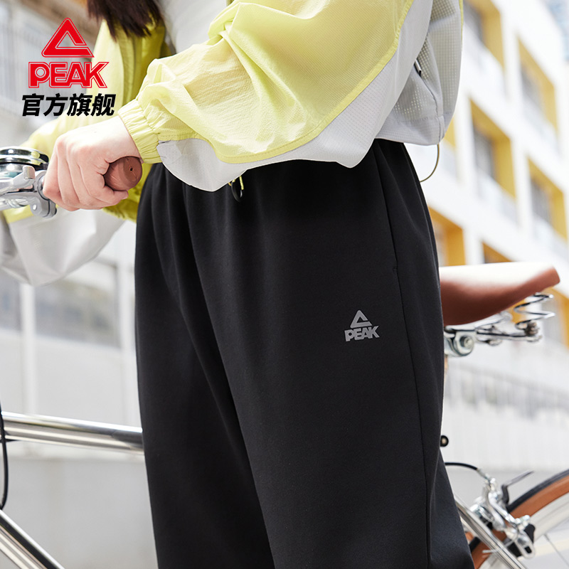 匹克官方针织长裤女夏季新款运动裤宽松健身跑步训练休闲潮流裤子