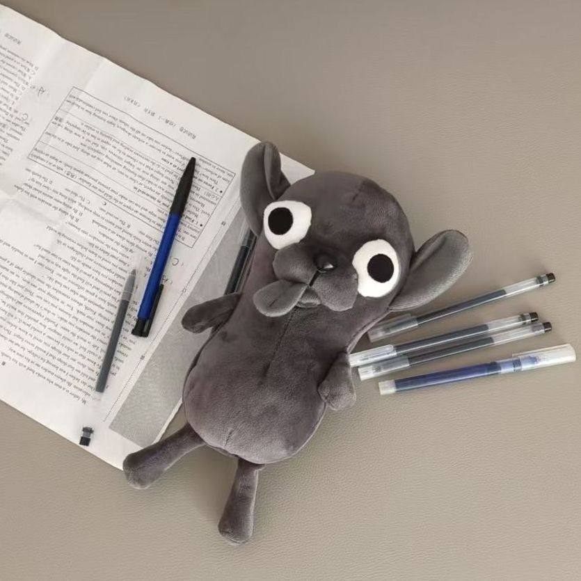 吉娃娃笔袋搞怪创意沙雕大容量学生桌面整理小众文具收纳袋笔盒,淘宝优惠券,粉丝福利购,淘宝优惠卷