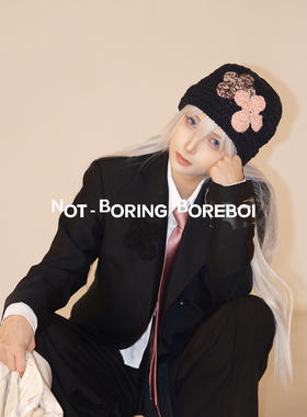 NBB秋冬花色贴片男女通款翻檐帽