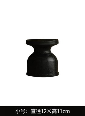 新款侘寂风复古烛台摆件民t宿酒店客厅餐桌装饰品创意中式木肌理