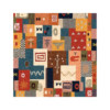Moroccan ethnic style square floor mat for entrance door special carpet Bohemian retro door mat entrance anti-slip