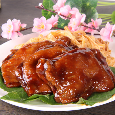 正大日式照烧鸡腿排　中粮日式照烧鸡腿排100克*10片装冷冻照烧鸡 - 图2