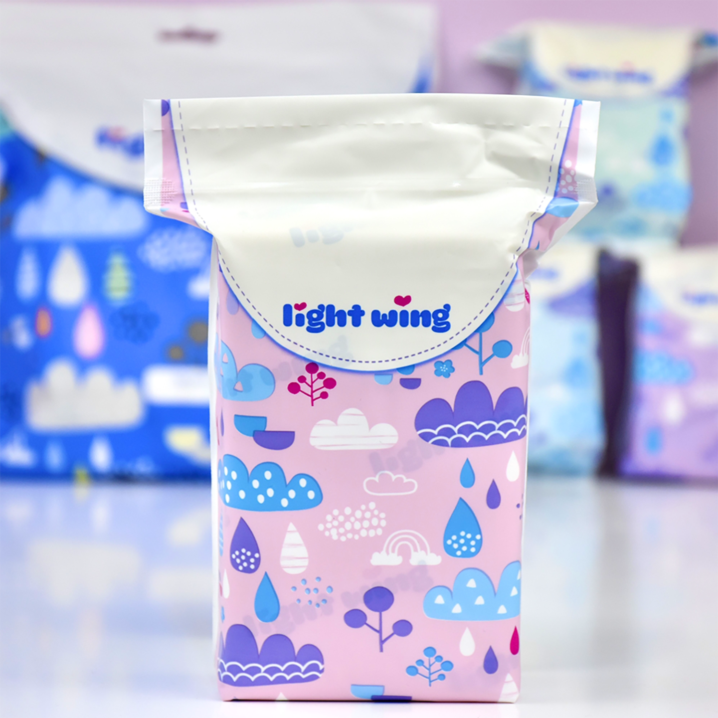 韩国lightwing轻翼卫生巾女姨妈巾日夜用组合整箱安睡裤官方正品