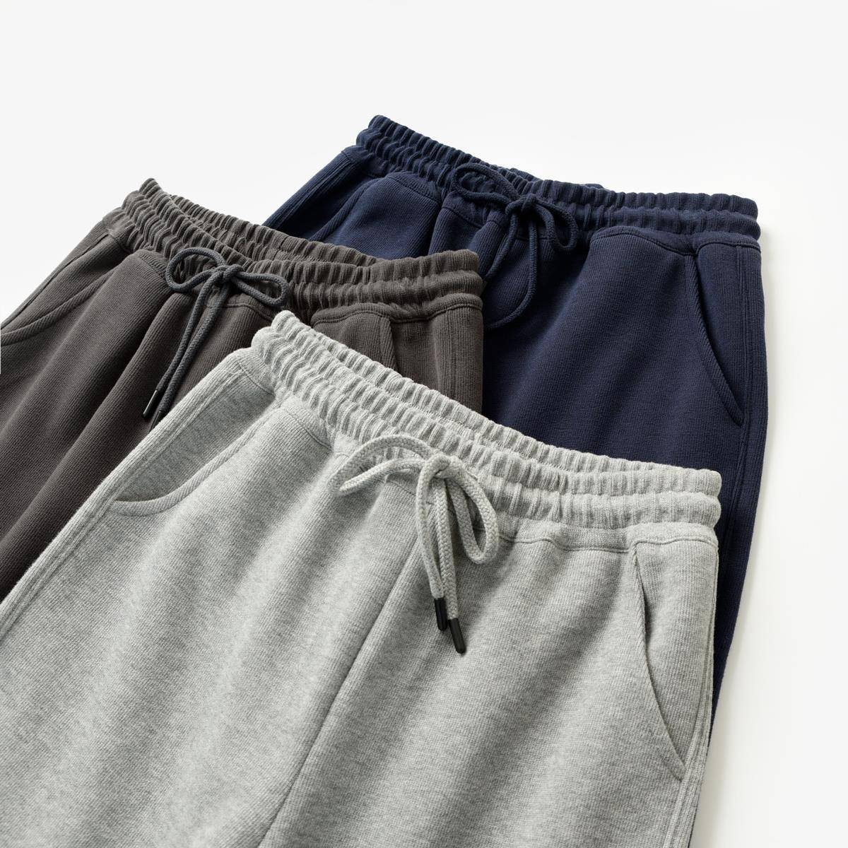 柔软舒适 女士迷你绒阔腿裤 纯色宽松卫裤 直筒长裤子 春秋款女装 - 图1