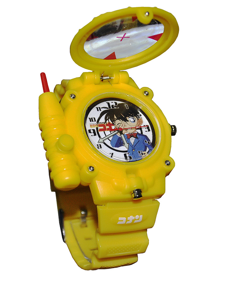 石英儿童柯南电子夜光麻醉针可发射玩具男孩女孩小学生手表潮流,淘宝优惠券,粉丝福利购,淘宝优惠卷