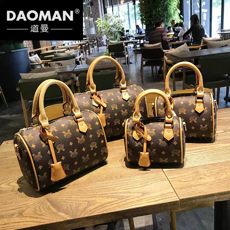 高级感新款2020波士顿女士手提包 道曼箱包女士包袋