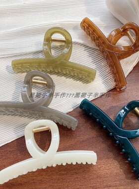 基础百搭实用线条镂空抓夹