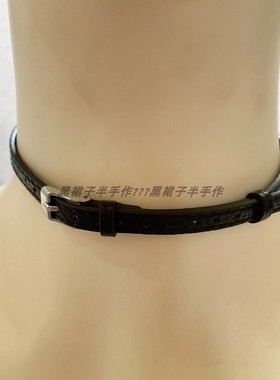 超酷的！基础百搭暗黑颈链choker皮带扣搭扣手链脖子脸亚文化甜酷