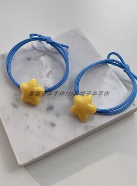 黄色奶油小星星系列头饰