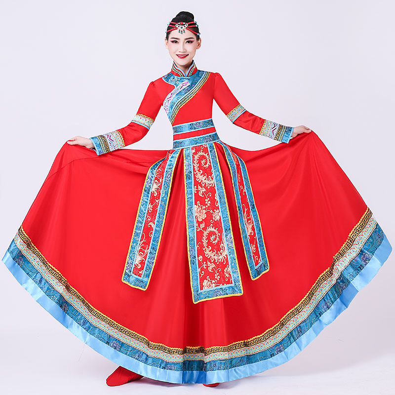 艾茵佳2020年新款蒙古女民族演出服 艾茵佳民族服装/舞台装