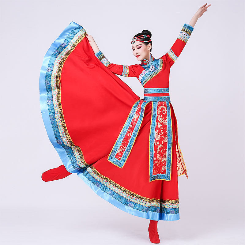 艾茵佳2020年新款蒙古女民族演出服 艾茵佳民族服装/舞台装