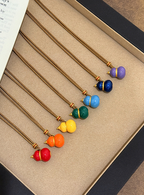 七子葫芦项链长款毛衣链