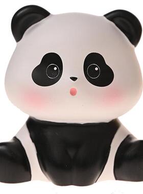 33X1可爱熊猫汽车中控台摆件车内装饰品礼物女生桌面办公室系