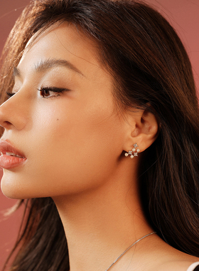 abyb charming 官方授权2S新款星穹耳钉金银色百搭高级