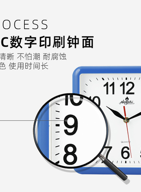 简约创意夜光客厅卧室正方形挂钟