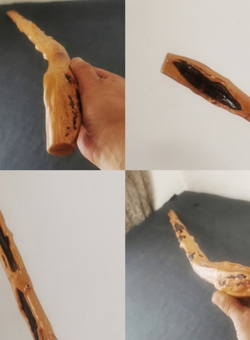 C69号南对节降龙自弯把残疤手杖拐棍登山杖形似高尔夫杆韵味佳品