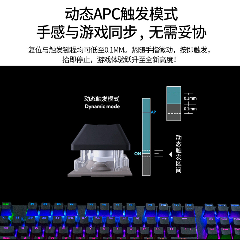 REALFORCE燃风gx1rgb静电容轴键盘rt动态瓦罗兰特apex无畏契约cs2 - 图1