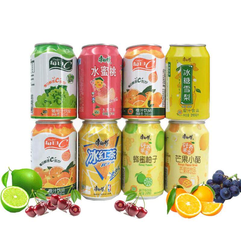康师傅310ml*8罐水蜜桃冰红茶 纵答食品茶饮料