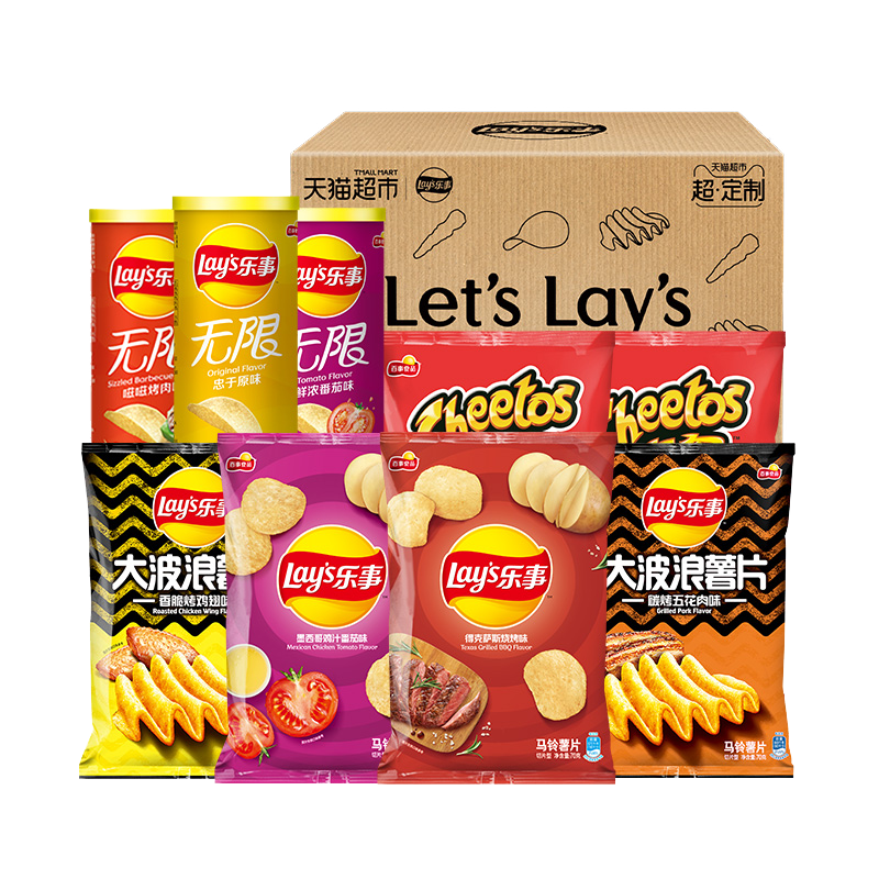 乐事757g休闲食品膨化零食 纵答食品膨化食品