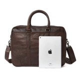 Мужской кожаный ноутбук, ретро сумка на одно плечо, 13 года, воловья кожа, бизнес-версия