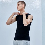 Жилет без рукавов, нижнее белье, мужская летняя футболка для отдыха, впитывает пот и запах