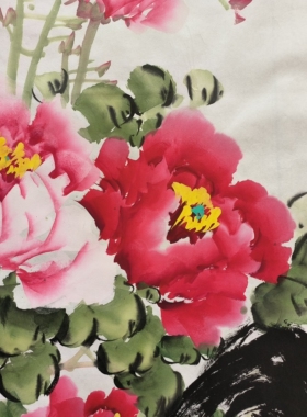 国画花鸟画富贵大吉图手绘真迹