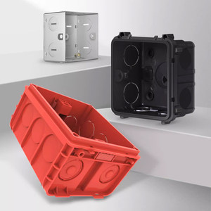 罗格朗开关插座暗装底盒86型通用连体入墙家用墙壁预埋接线盒tcl