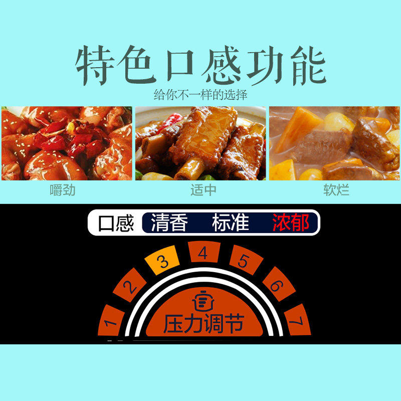 美的电2.5升小2人家用迷你电压锅 美的好客电压力锅