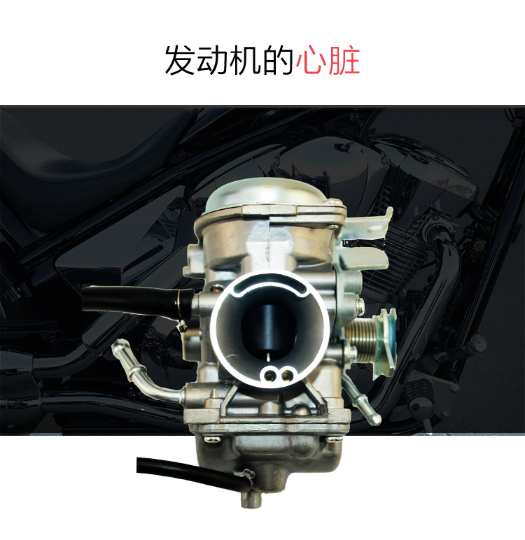 适用豪爵铃木钻豹HJ125K-A/2A/3A国三EN125-2F/3E/3F摩托车化油器-图2