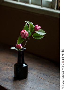 季度窑复古陶瓷德化茶室花瓶花器